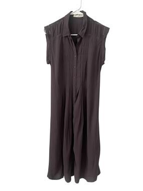 The Addison Story Gray Button Down Dress Sz S